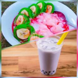 Paket 1 Pisang Ijo Original   1 Milkshake Taro