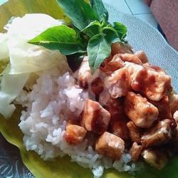 Nasi Tahu Bumbu   Krupuk