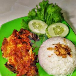 Nasi Ayam Gepuk (dada)