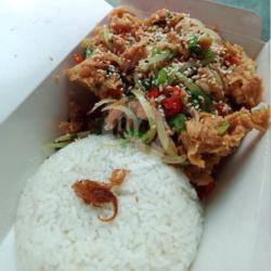 Nasi Jamur Cabe Garam