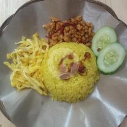 Nasi Kuning Telor Suir Sambal Bawang