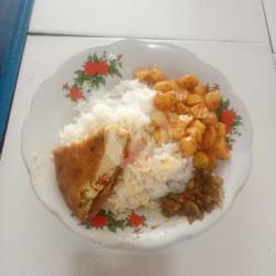 Nasi Sambal Telor(dadar/balado Bulat/matasapi) 1sayur/tumis