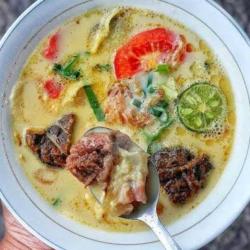 Soto Betawi Jeroan   Nasi