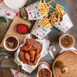 18 Pcs Wings Fries Combo