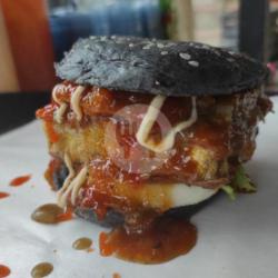 Black Burger Ayam Biasa   Sosis