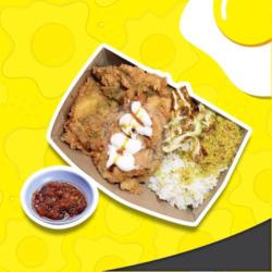 Nasi Telur Ayam Crispy Saus Mayoo