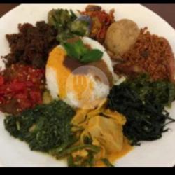 Nasi Rendang Sayur Komplit  Ayam Pargedel  Minum