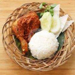 Paket Nasi Ayam Penyet Banyuwangi  Teh