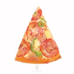 Vegetable Tomato Pizza Slice