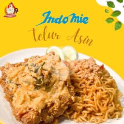 Indomie Ayam Geprek Saos Telur Asin