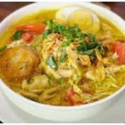 Soto Ayam   Nasi   Perkedel  Telur Bulat Gratis