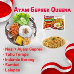 Nasi   Ayam Geprek, Mie Goreng, Tahu Tempe