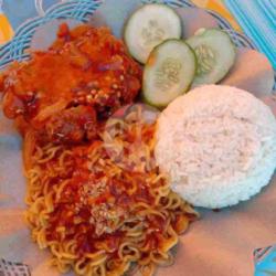 Mie Ayam Mercon   Nasi..