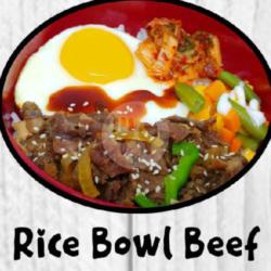 2 Korean Rice Bowl Beef   2 Lemon Tea