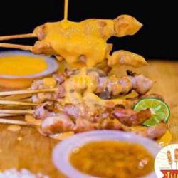 Sate Ayam Saus Keju Pedas