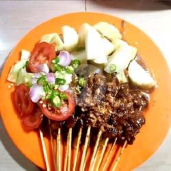 Sate Madura Campur   Lontong