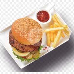 Paket Chicken Burger   Kentang