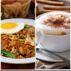 Nasi Goreng Kampuang   Cappucino Milky