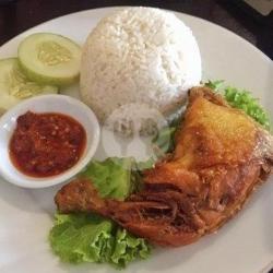 Ayam Penyet Paha   Nasi