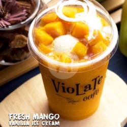 Fresh Mango Vanilla Ice Cream