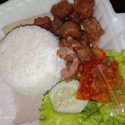 Penyetan Bakso Goreng   Nasi