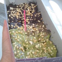 Mix Coklat   Greentea Topping Kacang