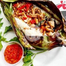 Nasi Bakar Usus Ayam Kemangi