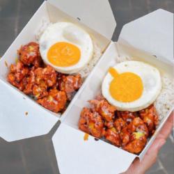 Rice Box Black Paper Telur