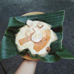 Bubur/jenang Sayur Sambal Goreng  Telur Setengah