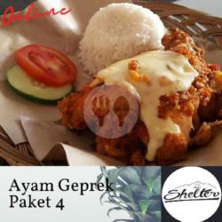 Paket 4 (nasi   Ayam   Mozarella   Tahu   Tempe)