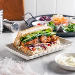 Hoisin Peanut Butter Grilled Chicken Bahn Mi