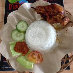 Nasi Dada Ayam Bakar Bumbu Rujak