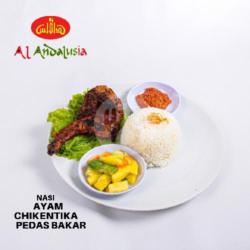 Nasi Ayam Chikentika Pedas Bakar