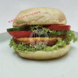 Patty Chicken Burger Tidak Pedas