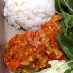 Ayam Geprek   Nasi