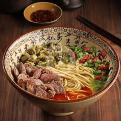 Lamian Sapi Sayur Asin