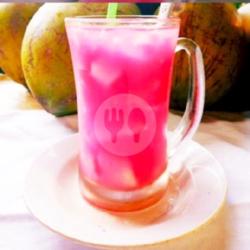 Es Kelapa Sirop Merah