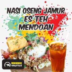 Nasi Oseng Jamur Mendoan Teh