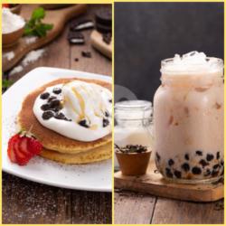 Boba Milk Tea   Boba Cheese Pancake