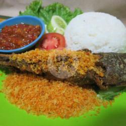 Nasi   Lele Kremes   Lalapan