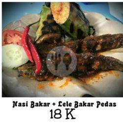 Nasi Bakar   Lele Sauce Bakar Pedas