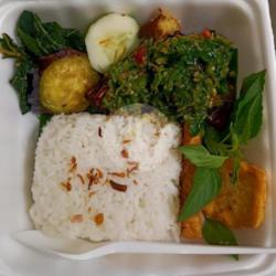 Nasi Tahu Penyet Sambal Ijo