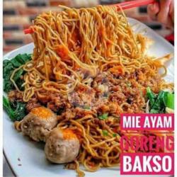 Mie Ayam Jamur Goreng Bakso Biasa