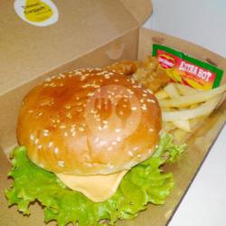 Paket Komplit Reguler Cheese Burger