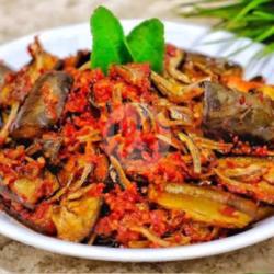 Sambal Terong Balado Teri   Nasi   Sayur   Teh Es