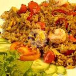 Nasi Goreng Pangsit Goreng