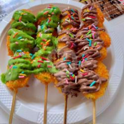 Sate Pisang Crispy Aneka Topping