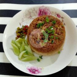 Nasi Tim Ayam Kampung   Jamur