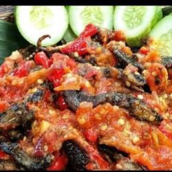 Nasi Belut Geprek Komplit