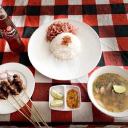 Paket Soto   Sate    Lawar   Es Teh